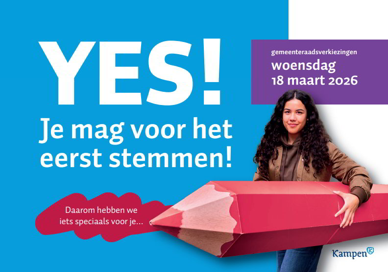 Eerste keer stemmen in snackbar Kampen